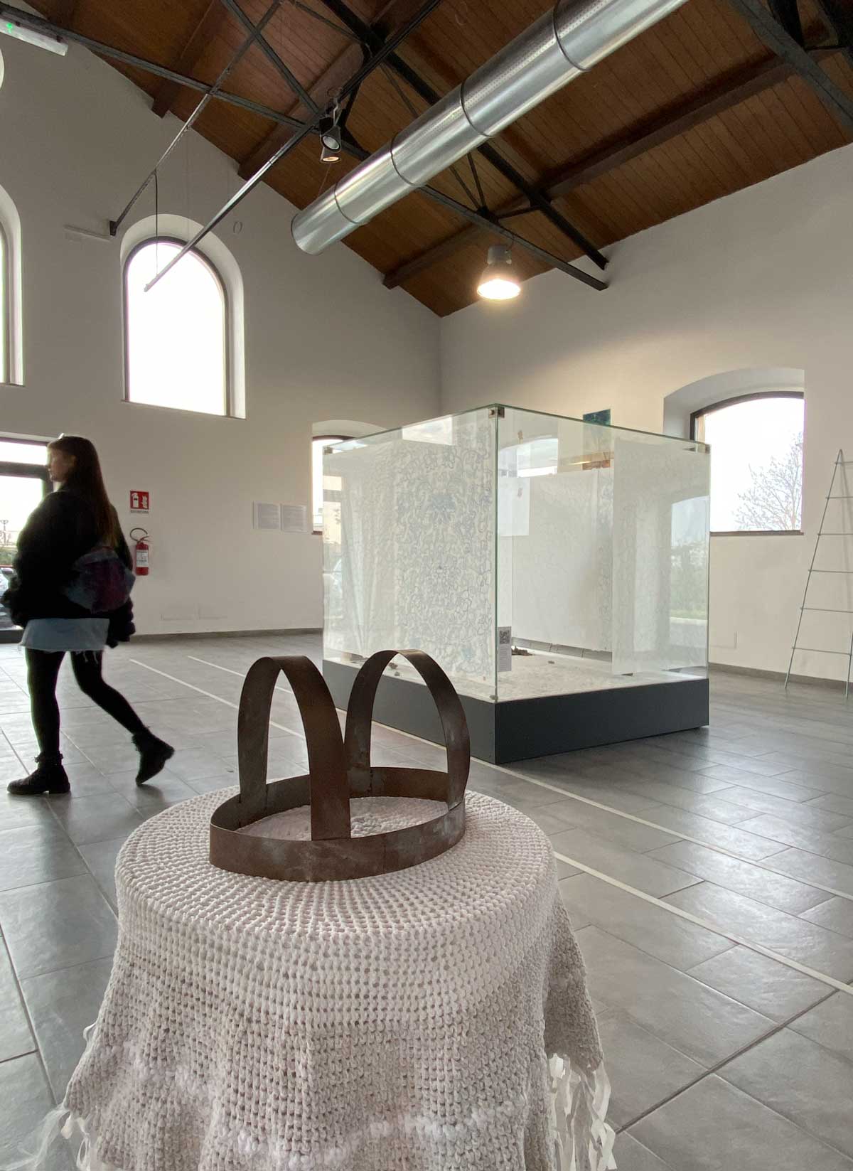 petra de goede 'art action' La vaccheria Roma